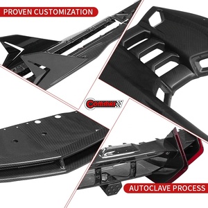 Kit de Carrocería de Fibra de Carbono Seca Estilo DK de Alta Calidad para Lamborghini Revuelto, Difusor Delantero y Trasero, Faldones Laterales, Capó del Motor - Product Image 3