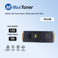 Kartrid Toner Kompatibel MaxToner TK418 TK-418 Grosir untuk Kyocera KM-1620 1650 2020 2050 Kartrid Toner Standar