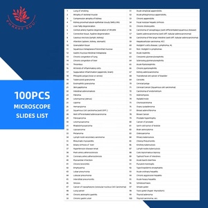Patologia umana preparati vetrini di 100 tipi sezioni FRT2002 ha maculato microscopio Set attrezzatura didattica microscopio - Product Image 5