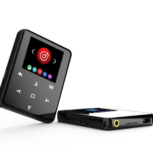 Premium Square Design MP3 Player 1.77 Inch Screen Memory Built-in Speaker 64 GB BT Connection HiFi Lossless Music Player