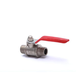 Buena venta 1/4 "<span class=keywords><strong>3</strong></span>/8" 1/2 "de plástico mariposa mango moda diseñador de producto caliente de latón forjado válvula neumática - Product Image 1