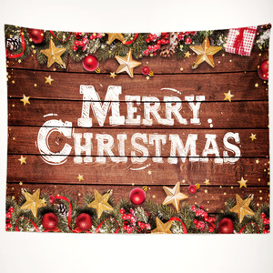 <span class=keywords><strong>Tapisserie</strong></span> murale de Noël, toile de fond scénique avec Père Noël, sapin et <span class=keywords><strong>neige</strong></span>, pour chambre et salon - Product Image 5