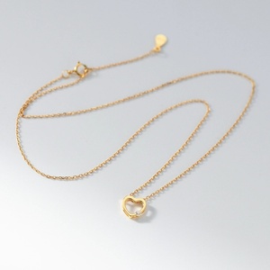 Collar de Plata de Ley 925 con Colgante de Corazón Romántico para Mujer, Cadena Dulce con Dije de Amor, Joyería de Moda - Product Image 4