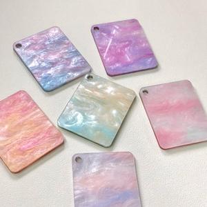 Placa Acrílica Brillante con Patrón de Concha de Mica, Venta al por Mayor de Fábrica, PMMA Multicolor Efecto Mármol Perla <span class=keywords><strong>para</strong></span> Manualidades y Merchandising de <span class=keywords><strong>Anime</strong></span> - Product Image 1