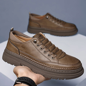 รองเท้าหนังลำลองสำหรับผู้ชาย ส้นเตี้ย พื้นยาง ใส่สบาย เหมาะสำหรับใส่ทำงาน ผลิตที่เมืองเหวินโจว - Product Image 2