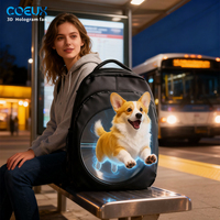Sac à dos à écran holographique intelligent, technologie portable légère pour le marketing interactif et la vente au détail