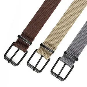 Factory Custom Nylon Belt For Men And Women Metal Pin Buckle Outdoor Sport Belt Quick Drying Canvas Belt
