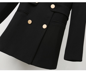 <span class=keywords><strong>Blazer</strong></span> de Doble Botonadura de Color Sólido 2026 para Mujer, Chaqueta de Traje para Oficina, Corte Entallado, Ropa de Trabajo, Antiarrugas, Venta al Por Mayor OEM - Product Image 6