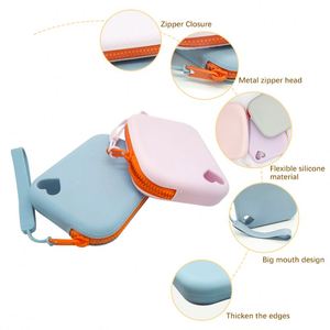 Zipper Square Candy Elegant <b>Box</b> Customized <b>Storage</b> Bag Unisex Travel Mini Portable Waterproof Silicone Coin Purse - Product Image 6