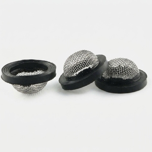 Filtro Industriale in Acciaio Inox <span class=keywords><strong>con</strong></span> Bordo in Gomma, <span class=keywords><strong>Rete</strong></span> Filtrante per Tubi, per Filtrazione di Acqua, Olio e Liquidi - Product Image 1
