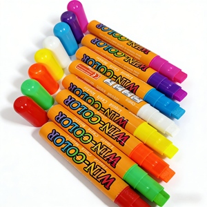 Nouveau design – Lot de marqueurs à pointe <span class=keywords><strong>feutre</strong></span> de 10 mm, effaçables, pour tableau noir, verre, tableau blanc et publicité en magasin - Product Image 1
