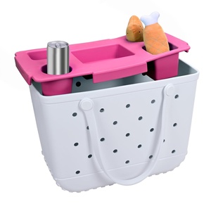 Beach Bag Accessories EVA Top Tray Organizer for Beach Bag and Beach Tote Bags with Cup Holders Snack Storage Insert Pool Travel - Product Image 2