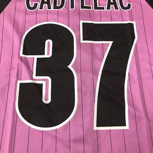 Camiseta de Béisbol para Adultos al por Mayor, Logotipo Personalizado, Número, Transpirable, Talla Grande, Unisex, Diseño de Impresión por Transferencia de Calor, Ropa Deportiva de Softbol - Product Image 5