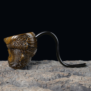 Muxiang Hand Carved Monkey Shape Briar Wood Pipe Tobacco Smoking Pipe For Men Gift - Product Image 4