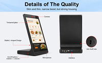Tablette tactile Android LCD de 10,1/14/15,6 pouces pour menu de restaurant, support de tablette PC de table, kiosque pour menu numérique de restaurant