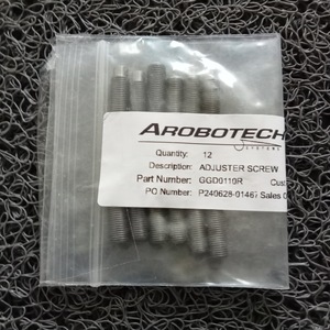 Arobotech GGD0110R Adjuster <b>Screw</b> 12 Pcs <b>Round</b> <b>Head</b> Plain Finish Zinc Alloy Industrial - Product Image 1