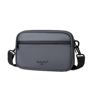 Sac bandoulière homme en cuir PU vintage, léger, avec fermeture éclair et logo embossé, idéal pour toutes les saisons et usage quotidien – Grande Vente - Product Image 6