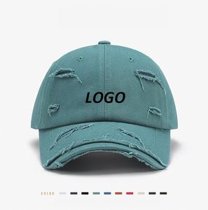 Gorra de Béisbol de Algodón Ajustable Personalizada para Hombre, Gorra Desgastada Bordada, Gorra Informal Tipo Dad Hat - Product Image 1