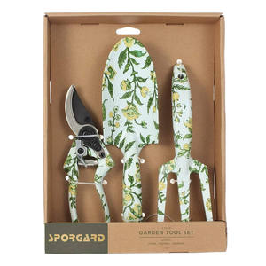 Ensemble d'outils de <span class=keywords><strong>jardinage</strong></span> pour femmes en aluminium avec motifs floraux, comprenant une pelle, une fourche, une sécateur, cadeau pour femmes, pots à fleurs, jardinières - Product Image 1