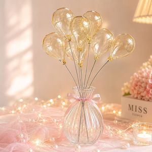 <span class=keywords><strong>Boule</strong></span> en verre coloré creuse, style bulle, décoration romantique DIY pour mariage, fête, vitrine de magasin et cadeau créatif - Product Image 2