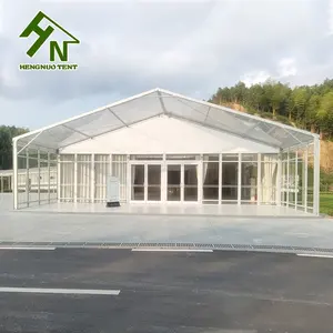 2023 heißer Verkauf 20x20m 20x30m 20x40m Outdoor klar PVC Hochzeit Hochzeit Bankett Festzelt mit Glaswand