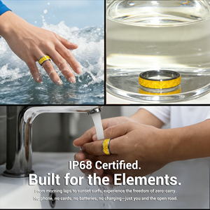 TESERY Anillo Inteligente Tesla con NFC, Cerámico, IP68 Resistente al Agua, Sin Batería, para Modelos 3, Y, S, X, Anillo Pasivo Sin Batería, Resistente al Agua - Product Image 2