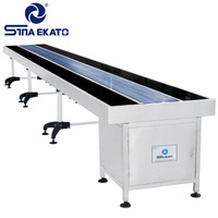 Table de convoyeur à bande transporteuse en acier inoxydable SINA EKATO pour produits chimiques cosmétiques