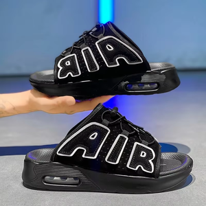 2025 dernier été anti-dérapant hommes sandales polyvalent loisirs en plein air mode avec coussin d'air chaussures de plage en cuir artificiel - Product Image 6