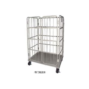 अनुकूलित स्टील लॉन्ड्री रोलिंग ट्रॉली कार्ट गैल्वेनाइज्ड धातु औद्योगिक गोदाम हेवी ड्यूटी लॉजिस्टिक्स ट्रॉली - Product Image 1