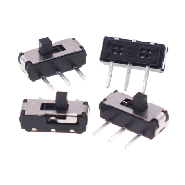 MSK12D19  1P2T Slide Switch 2 Position MSK-12D19 DIP Miniature Switch 3P Handle Height 1.5mm/2.0mm/3.0mm/4.0mm