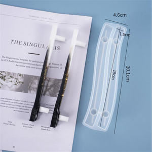 Artisanat Plateau Grip Moule Moules pour Résine Époxy Fleur Stockage Étain Silicone Moule Poignée Placard - Product Image 3