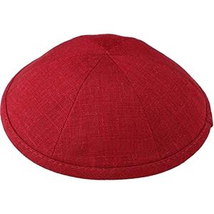 Kippah Wewish Leinen leim kundenspezifischer Logodruck Kippot Seide bestickte jüdische Zeile Kippah