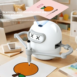 <span class=keywords><strong>Robot</strong></span> de <span class=keywords><strong>dessin</strong></span> et de peinture pour enfants avec scanner de codes, nouveau modèle OEM, en plastique, jouet intelligent pour l'apprentissage <span class=keywords><strong>facile</strong></span>, cadeau d'anniversaire - Product Image 2
