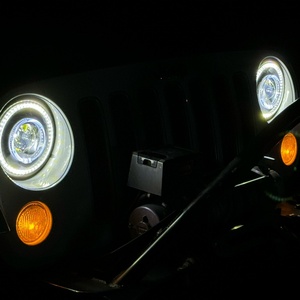 Sanvi 7 Inch Customizable <b>LED</b> <b>Headlight</b> RetroFit Assembly Off-Road Vehicles Hot Sale for Jeep Harley Davidson 12V Bulb New - Product Image 6