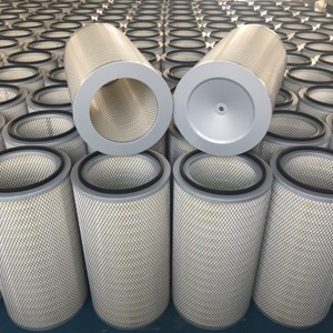 Cartouche de filtre à air CA100/140/175/190 Nederman en polyester spunbond avec revêtement PTFE antistatique FR anti-poussière - Product Image 2