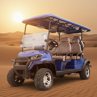 Voiturette de golf électrique à batterie lithium pour adultes, 5-6 places, la moins chère, avec plusieurs sièges
