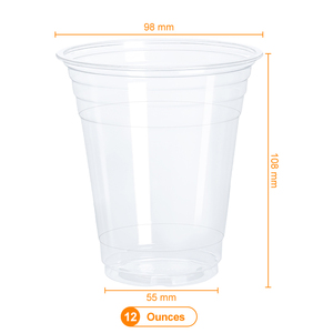 Gobelets transparents jetables PET avec couvercle pour emballage en plastique boisson froide à emporter café glacé latte jus <span class=keywords><strong>smoothie</strong></span> <span class=keywords><strong>verre</strong></span> 12oz - Product Image 6