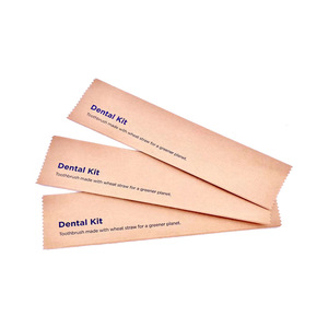 Pochette en <span class=keywords><strong>papier</strong></span> <span class=keywords><strong>kraft</strong></span> personnalisée pour sacs de voyage jetables pour brosse à dents dentifrice avec impression de logo sac en <span class=keywords><strong>papier</strong></span> pour couverts pour l'artisanat - Product Image 1