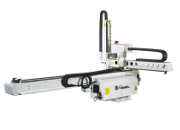 Robot industriel à trois axes haute vitesse pour moulage par injection, manipulateur entièrement servo-motorisé 220V, charge utile 7,5 kg, temps de cycle 0,75 s, adapté