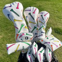 ASL GOLF Housses de tête de club de golf imperméables et légères, entièrement sublimées, personnalisables avec motif imprimé, ajustement en tricot hautement élastique