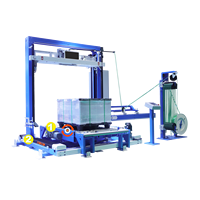 Automatische Paletten um reifung maschine Voll automatische PP PET Horizontale Umreifung maschine