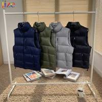 Gilet pour homme Lize Custom, style classique de haute qualité, design luxueux léger, col montant, rembourrage matelassé, fermeture éclair sur le devant