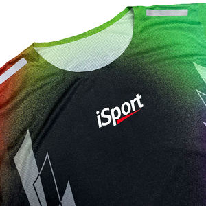 Maillot de sport OEM pour homme, coupe classique, polyester/coton, séchage rapide, anti-UV, respirant, pour la course à pied - Product Image 3