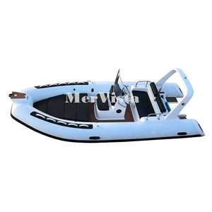 Bateau pneumatique semi-rigide (RIB) en fibre <span class=keywords><strong>de</strong></span> verre <span class=keywords><strong>de</strong></span> 4,8 m avec coque en V profond et table intégrée - Product Image 3