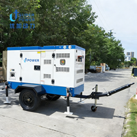 Groupe électrogène diesel silencieux sur remorque U+POWER AC triphasé 200kVA 300kVA 400kVA, refroidissement par eau, options ATS, CE ISO