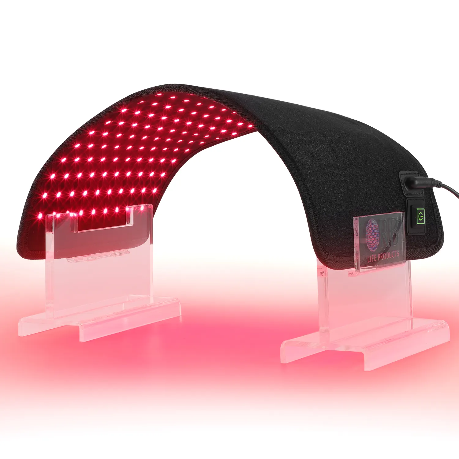 470nm 630nm 850nm led lâmpada de terapia facial, luz vermelha antienvelhecimento