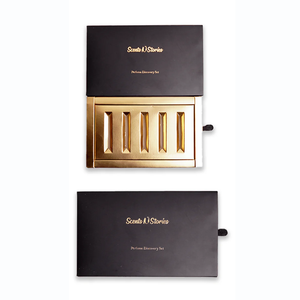 Conception personnalisée Boîte de parfum vide en vaporisateur d'huile essentielle de parfum Boîte cadeau d'emballage en bouteille de parfum recyclé avec <span class=keywords><strong>logo</strong></span> en feuille d'or - Product Image 2