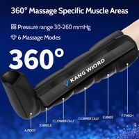 Bottes de massage de récupération par compression d'air pour les jambes, masseur de pieds pour les caillots sanguins, circulation, pressothérapie lymphatique