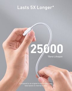 <span class=keywords><strong>Anker</strong></span> 100W Tipo C <span class=keywords><strong>Cable</strong></span> de carga Powerline III <span class=keywords><strong>Cable</strong></span> de 2,0 a 1. 1 1,8 <span class=keywords><strong>Cable</strong></span> de transferencia de datos de alta velocidad de m - Product Image 4