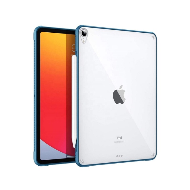 MoKo Anti-scratch Flexible TPU Shell Ultra Slim Transparent Hard PC Back Cover for iPad Air 11 2024 Pro 10.5 Air 3 10.9